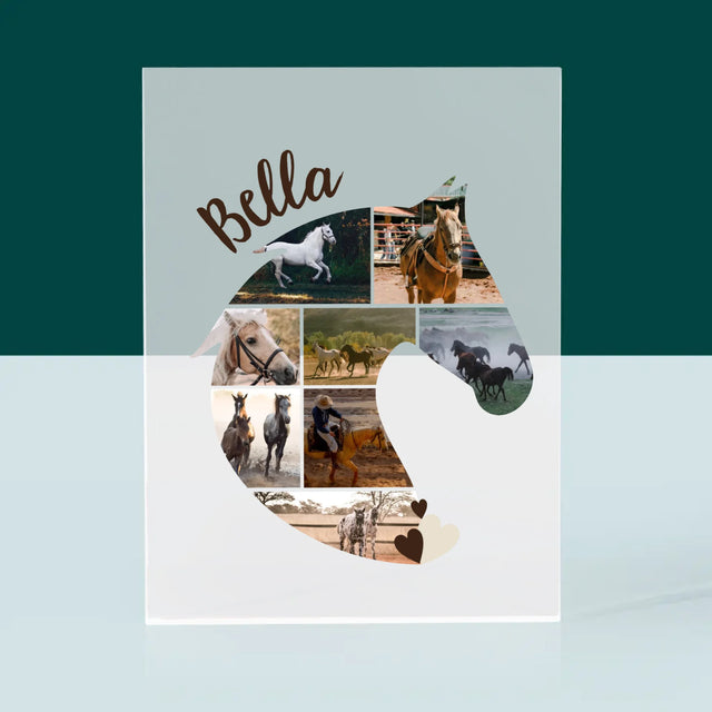 Form-Collage: Pferd - Druck Auf Acrylglas