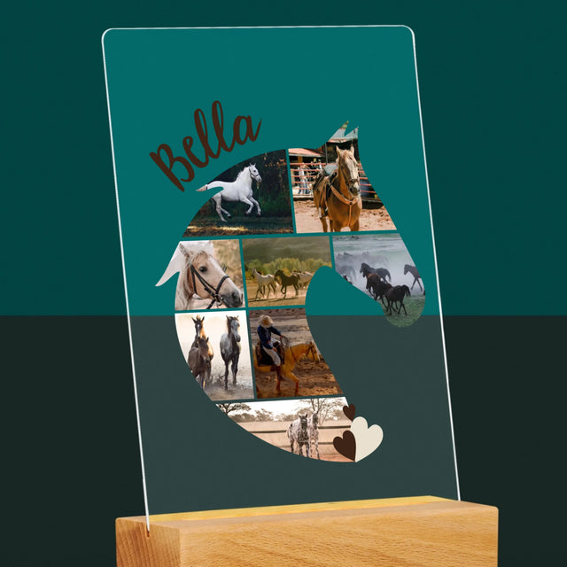 Form-Collage: Pferd - Druck Auf Acrylglas