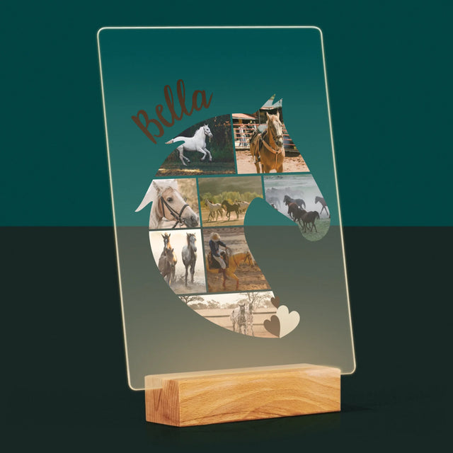 Form-Collage: Pferd - Druck Auf Acrylglas