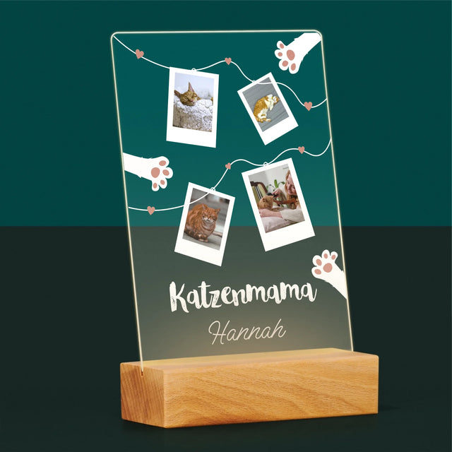 Fotocollage: Katzenmama-Polaroids - Druck Auf Acrylglas