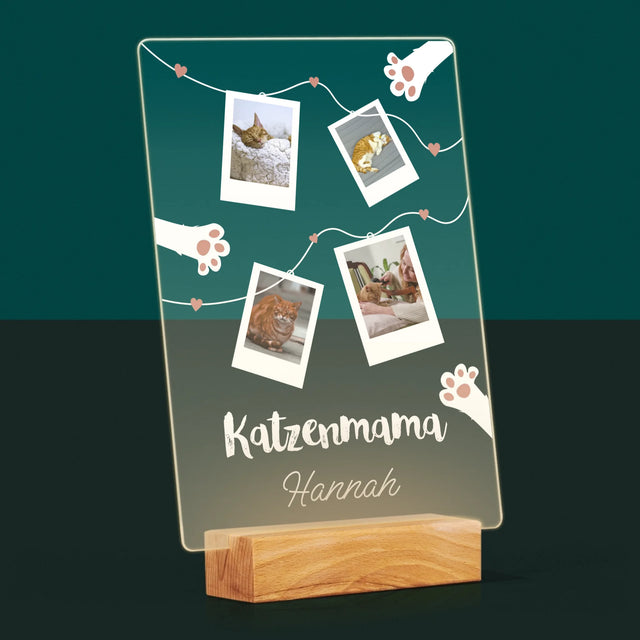 Fotocollage: Katzenmama-Polaroids - Druck Auf Acrylglas