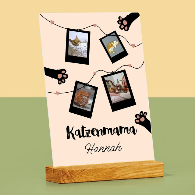 Fotocollage: Katzenmama-Polaroids - Druck Auf Acrylglas