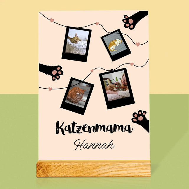 Fotocollage: Katzenmama-Polaroids - Druck Auf Acrylglas