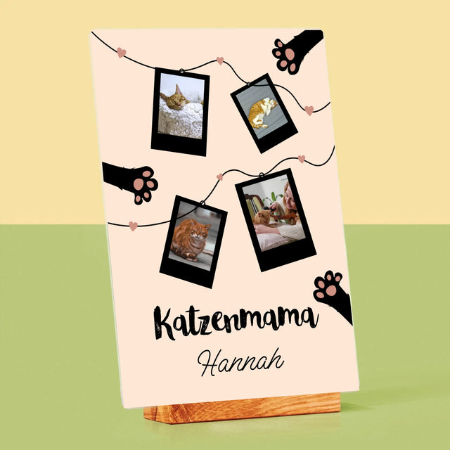 Fotocollage: Katzenmama-Polaroids - Druck Auf Acrylglas