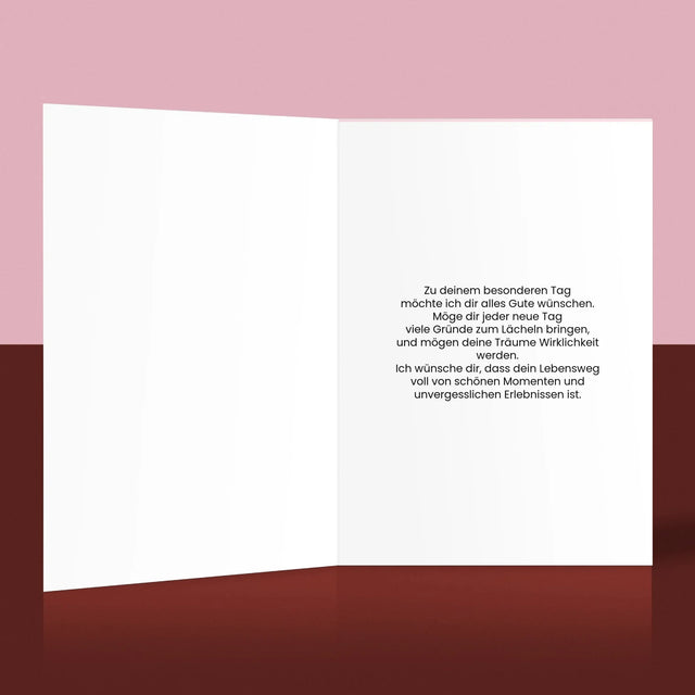 Foto Und Unterschrift: Bild Eines Haustieres Im Herzen - Glückwunschkarte