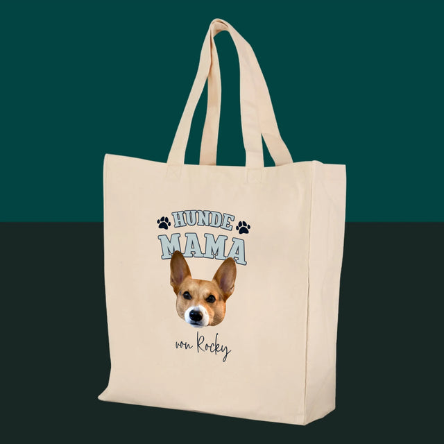 Dein Charakter: Hundemama – Bedruckte Canvastasche | DE
