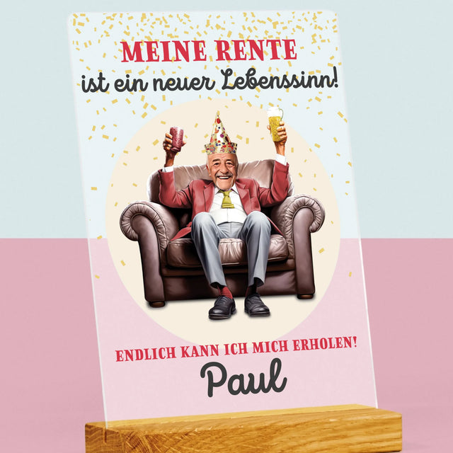 Ihr Avatar: Die Rente Ist Ein Neuer Lebenssinn - Druck Auf Acrylglas