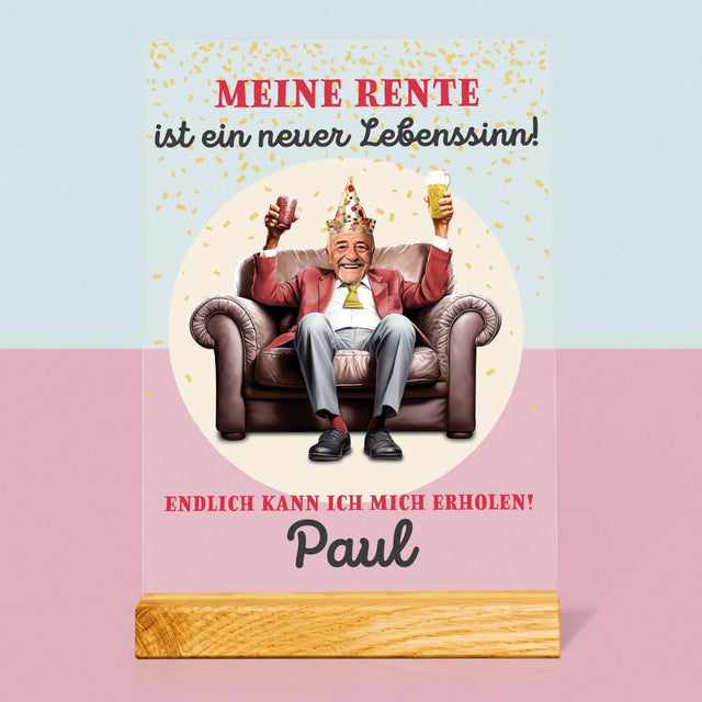 Ihr Avatar: Die Rente Ist Ein Neuer Lebenssinn - Druck Auf Acrylglas
