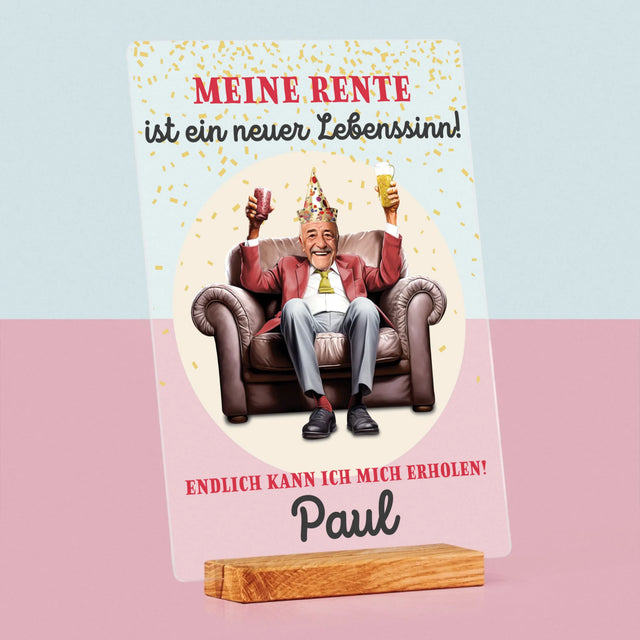 Ihr Avatar: Die Rente Ist Ein Neuer Lebenssinn - Druck Auf Acrylglas