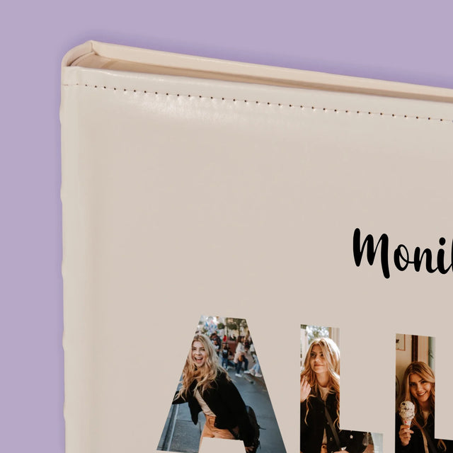 Buchstaben-Collage: Alles Gute - Fotoalbum