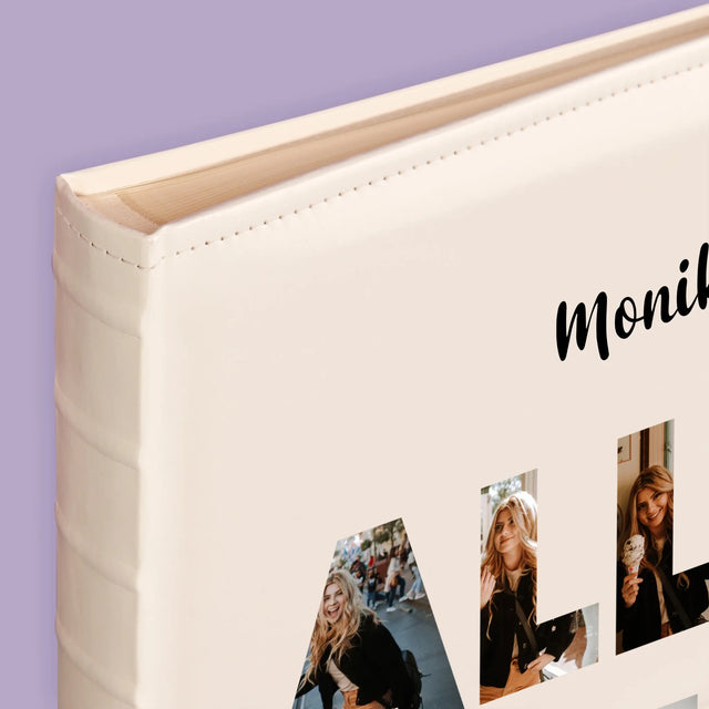 Buchstaben-Collage: Alles Gute - Fotoalbum