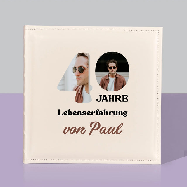 Buchstaben-Collage: 40 Jahre Erfahrung - Fotoalbum