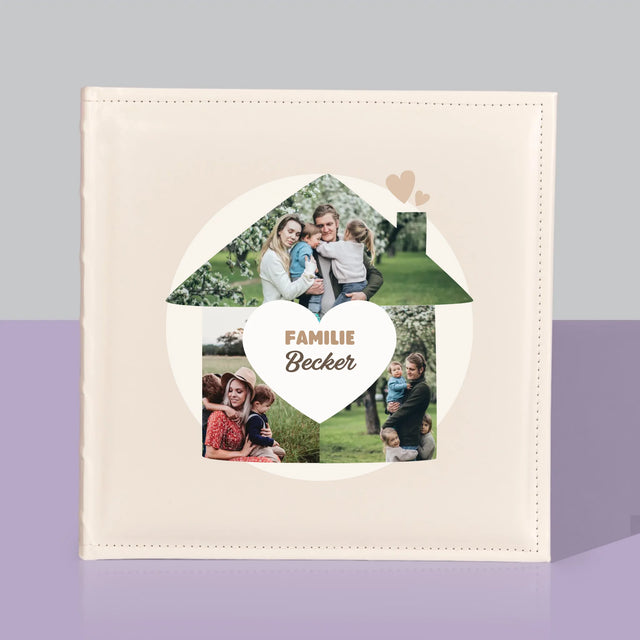 Form-Collage: Familienhaus - Fotoalbum