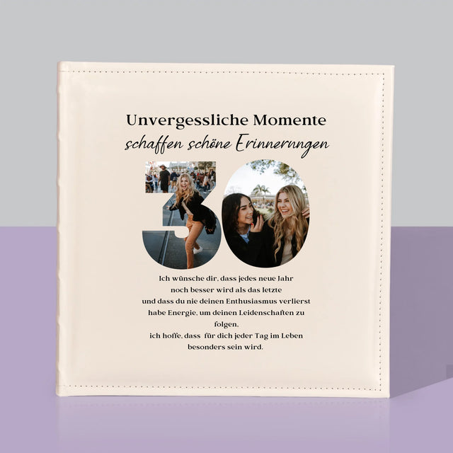 Buchstaben-Collage: 30. Geburtstag - Fotoalbum