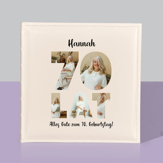 Buchstaben-Collage: 70. Geburtstag - Fotoalbum