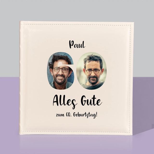 Buchstaben-Collage: 60. Geburtstag - Fotoalbum