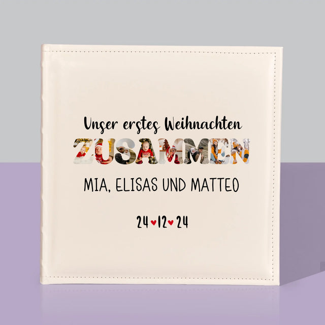 Buchstaben-Collage: Erstes Weihnachten Zusammen - Fotoalbum