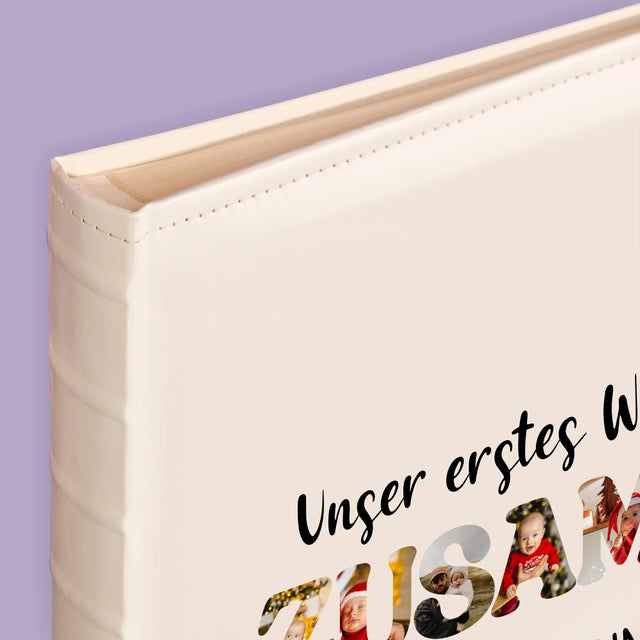 Buchstaben-Collage: Erstes Weihnachten Zusammen - Fotoalbum