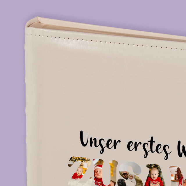 Buchstaben-Collage: Erstes Weihnachten Zusammen - Fotoalbum