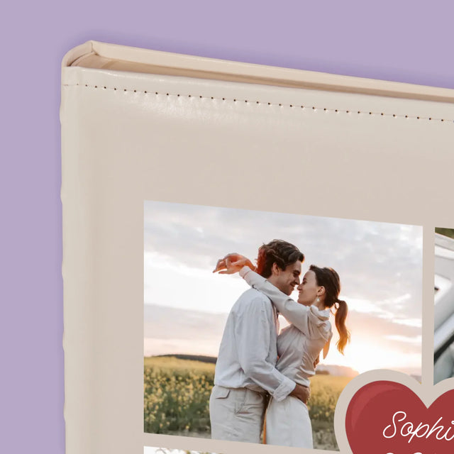 Fotocollage: Erster Hochzeitstag Herz - Fotoalbum