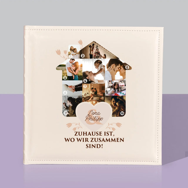 Form-Collage: Familienhaus - Fotoalbum