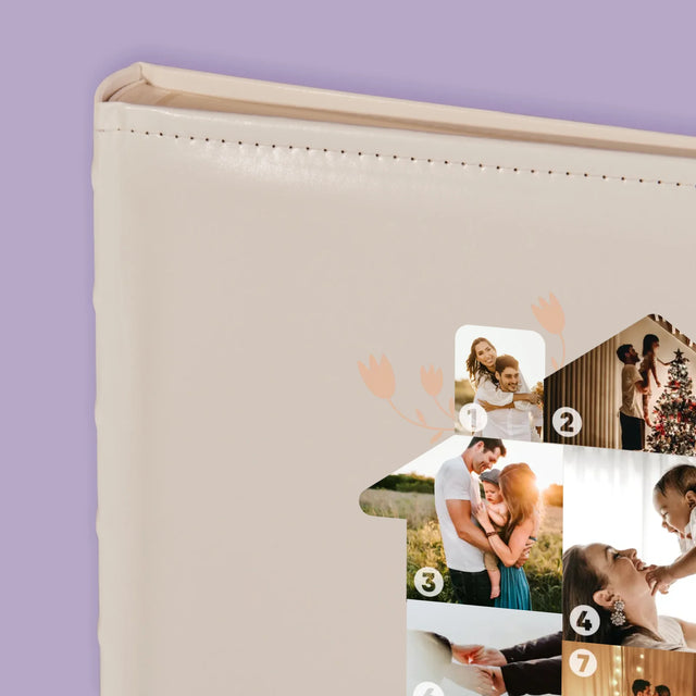 Form-Collage: Familienhaus - Fotoalbum