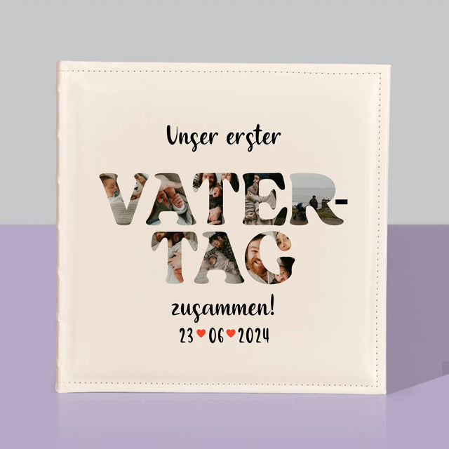 Buchstaben-Collage: Unser Erster Vatertag Zusammen - Fotoalbum