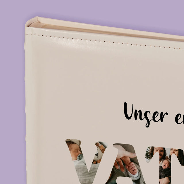 Buchstaben-Collage: Unser Erster Vatertag Zusammen - Fotoalbum