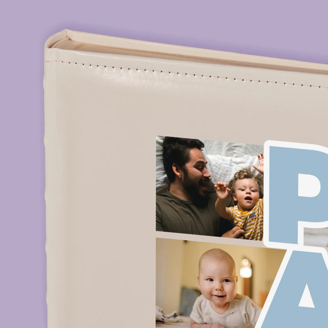 Fotocollage: Aufschrift Papa - Fotoalbum