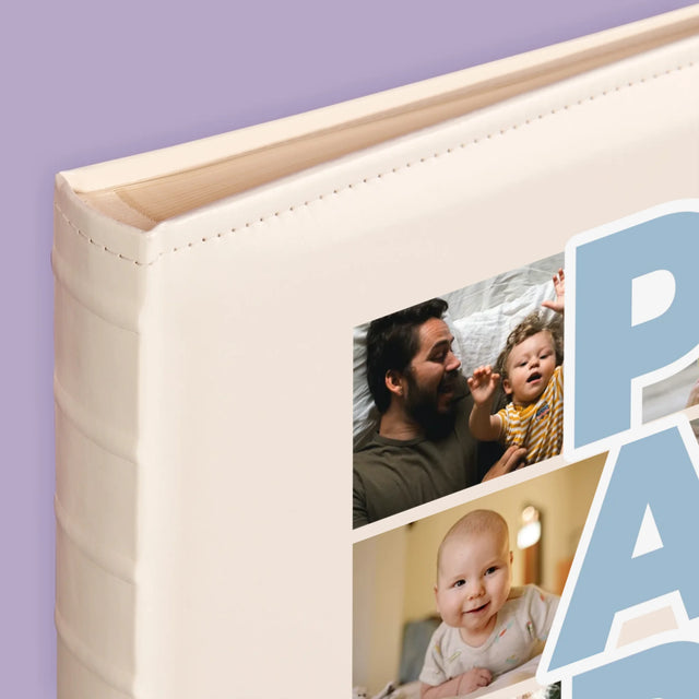 Fotocollage: Aufschrift Papa - Fotoalbum