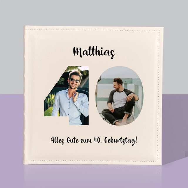 Buchstaben-Collage: 40. Geburtstag - Fotoalbum