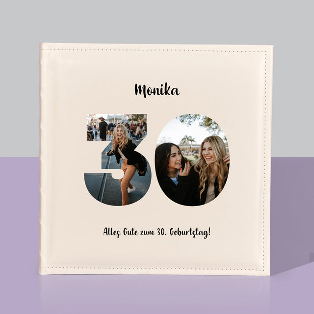 Buchstaben-Collage: 30. Geburtstag - Fotoalbum