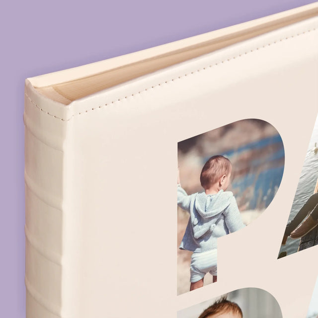 Buchstaben-Collage: Papa - Fotoalbum