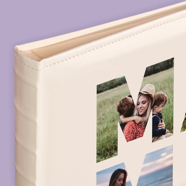 Buchstaben-Collage: Mama - Fotoalbum