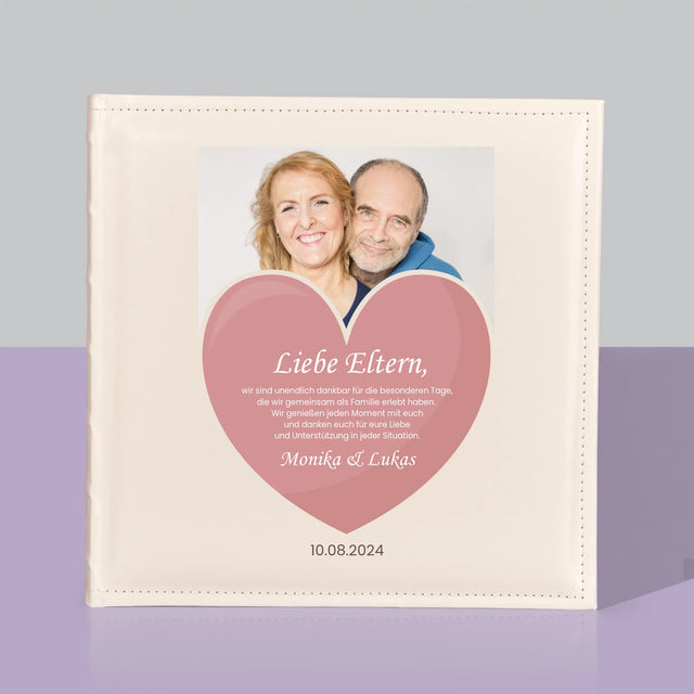 Foto Und Unterschrift: Liebe Eltern - Fotoalbum
