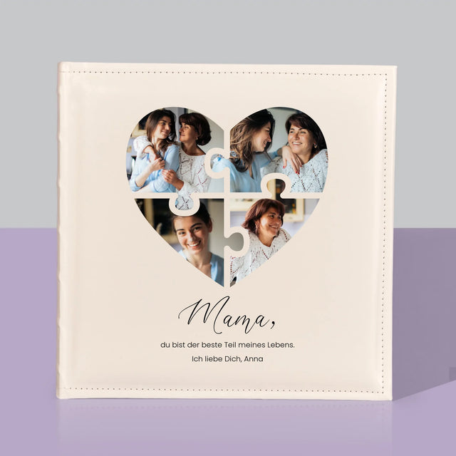 Fotocollage: Herz Puzzle Für Mama - Fotoalbum