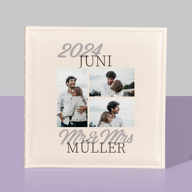 Fotocollage: Mr&Mrs Datum - Fotoalbum