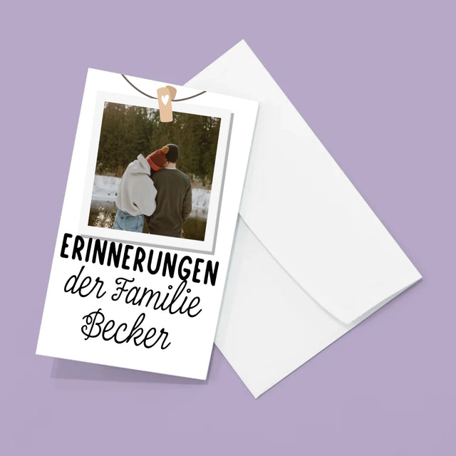 Fotocollage: Familienerinnerungen – Großes Fotoakkordeon | DE