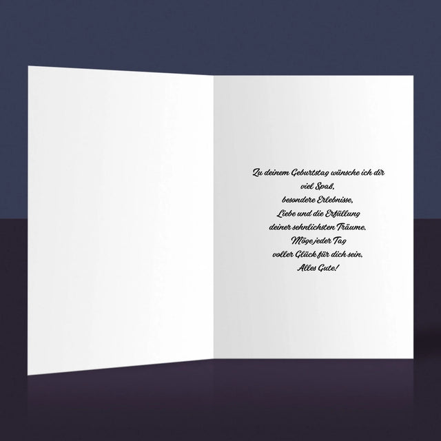 Buchstaben-Collage: 18 Jahre Countdown - Glückwunschkarte