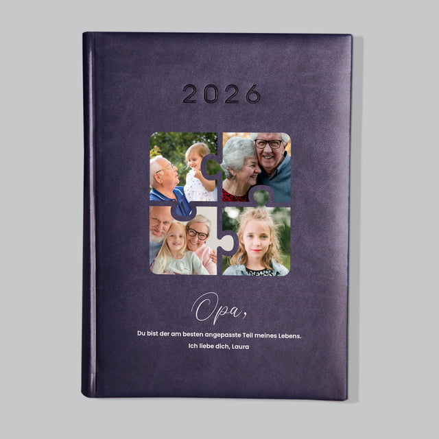 Fotocollage: Fotopuzzle Für Opa - Buchkalender