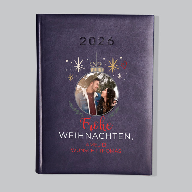 Foto Und Unterschrift: Frohe Weihnachten Weihnachtskugel - Buchkalender