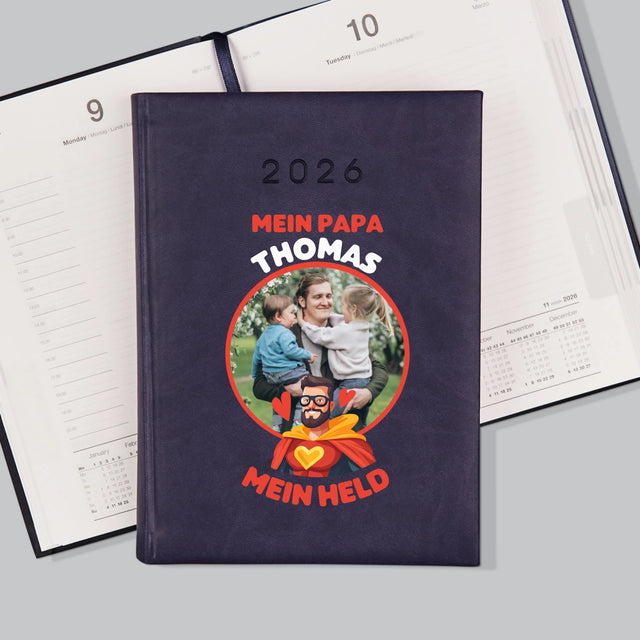 Foto Und Unterschrift: Papa, Mein Held - Buchkalender