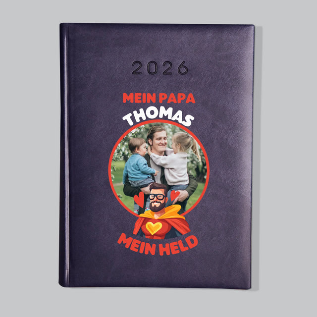Foto Und Unterschrift: Papa, Mein Held - Buchkalender
