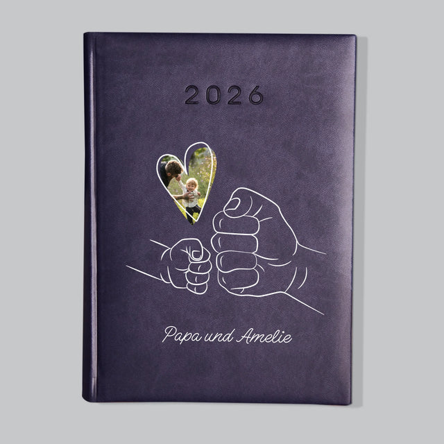 Foto Und Unterschrift: Papa Baby Hand - Buchkalender