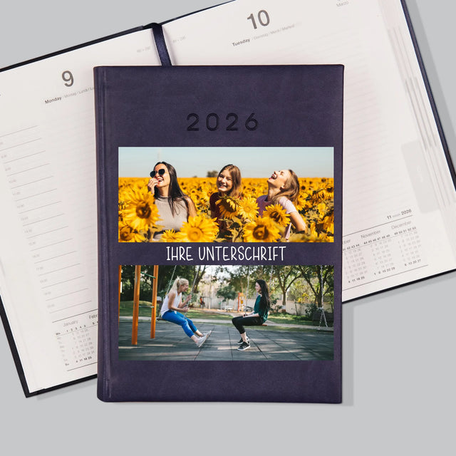 Fotocollage: 2 Fotos Und Unterschrift - Buchkalender