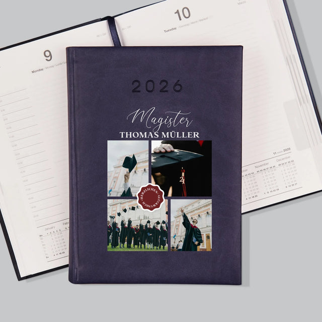 Fotocollage: Magister - Buchkalender