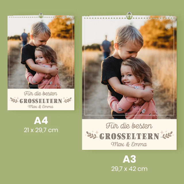 Foto Und Unterschrift: Für Die Besten Großeltern - Wandkalender