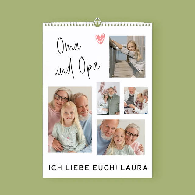 Fotocollage: Oma Und Opa - Wandkalender
