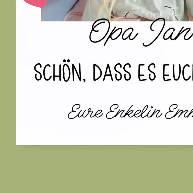 Foto Und Unterschrift: Schön, Dass Es Euch Gibt - Wandkalender