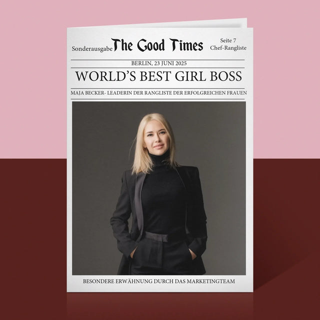 Magazin-Cover: Die Beste Chefin Der Welt647963 - Glückwunschkarte